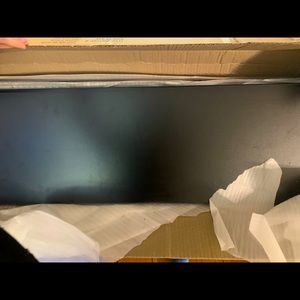 new/unopened black(12"*48") wall shelves 2 boxes, 5 pieces in each set